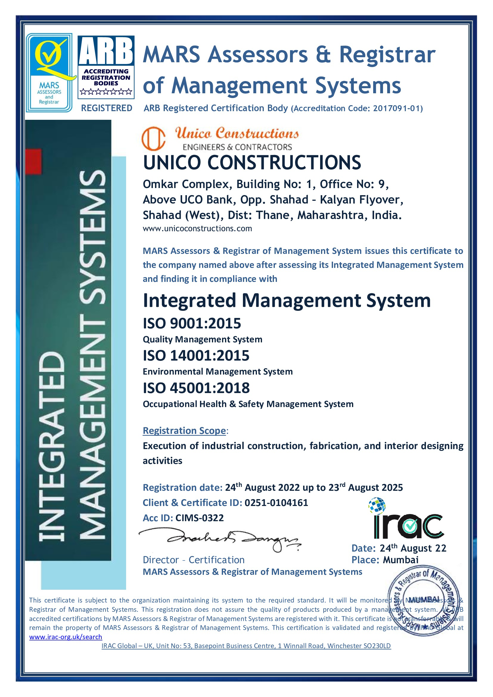 UNICO-INFRA-IMS-2023